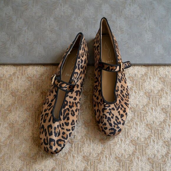 JOIE Animal Print Dea Mary Jane Flats Size 7 - Picture 2 of 9